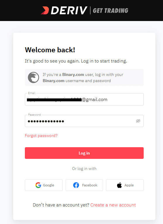 Deriv Register and Trade Forex: Account Setup and Trading Steps