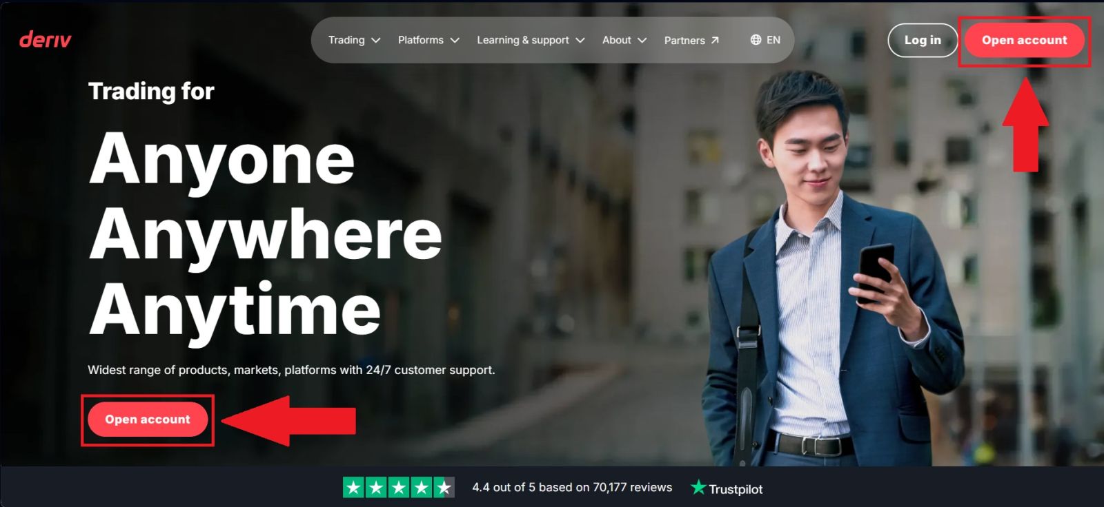 2026 年如何创建 Deriv 帐户：初学者分步注册指南