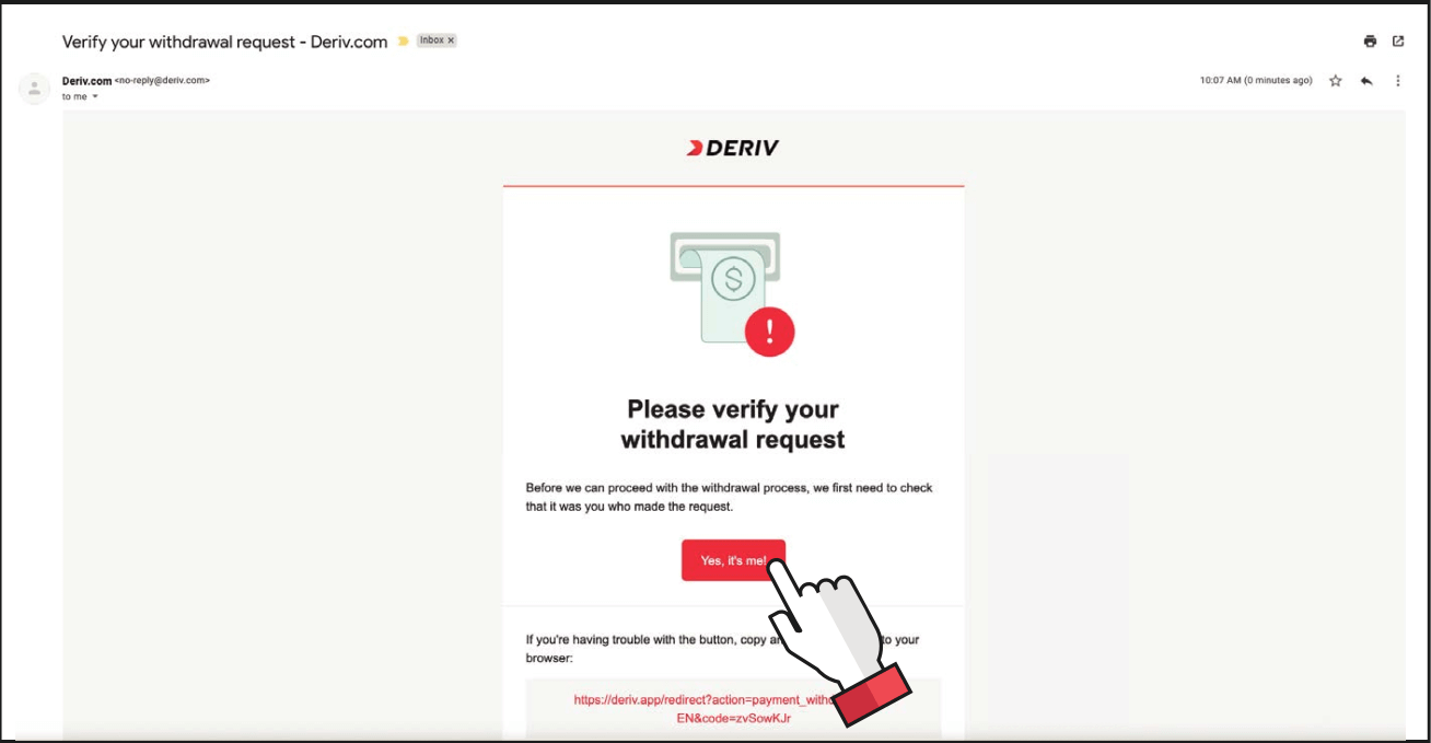 Momwe Mungatulutsire ndi Kupanga Deposit Money ku Deriv
