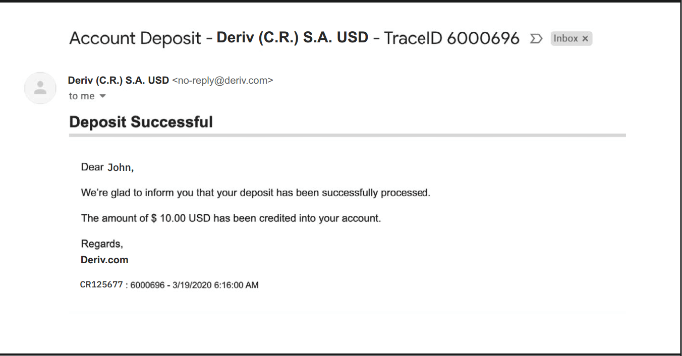 Momwe Mungatulutsire ndi Kupanga Deposit Money ku Deriv